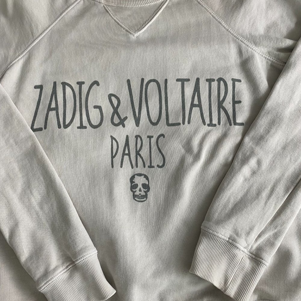 ZADIG & VOLTAIRE James Overdyed  Sweatshirt - XS. EUC!!
